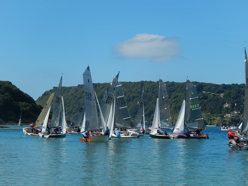 Sharps Doom Bar Salcombe Merlin Week day 1 photo copyright Malcolm Mackley taken at Salcombe Yacht Club and featuring the Merlin Rocket class