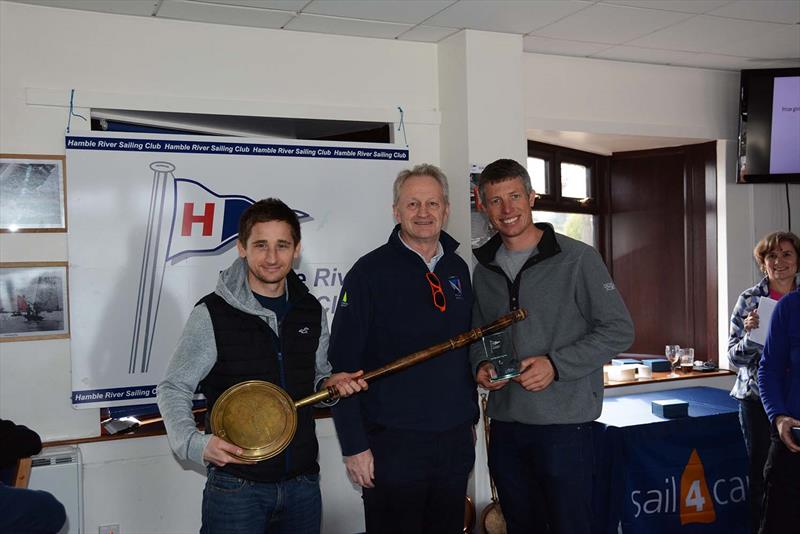 Stu Bithell & Tom Pygall win the Merlin Rocket class in the 56th Hamble Warming Pan - photo © Trevor Pountain