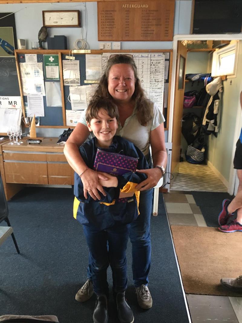 Flynn Bowen Perkins - youngest competitor at the Hampton Merlin Rocket Open photo copyright Stuart Jenkins taken at Hampton Sailing Club and featuring the Merlin Rocket class