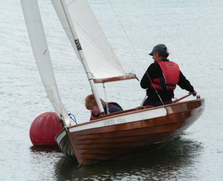 Can we make it round without touching? photo copyright Les Martins taken at Dorchester Sailing Club and featuring the Merlin Rocket class