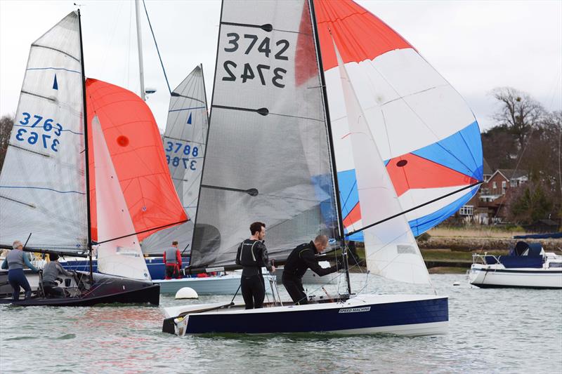 All set for the Hamble Centenary Warming Pan 2019 photo copyright Trevor Pountain taken at Hamble River Sailing Club and featuring the Merlin Rocket class