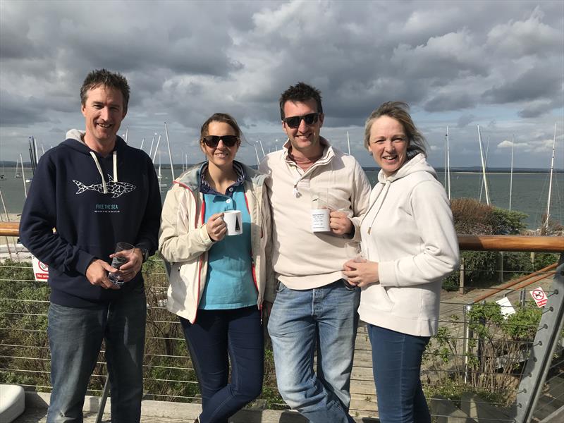 #TeamLymo sailors during the Craftinsure Merlin Rocket Silver Tiller at Hayling Island photo copyright Lou Johnson taken at Hayling Island Sailing Club and featuring the Merlin Rocket class