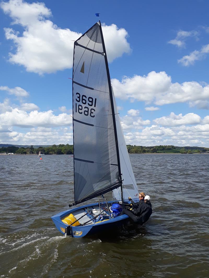 Mike and Jane Calvert during the Craftinsure Merlin Rocket Silver Tiller at Starcross photo copyright Lucy Loughton taken at Starcross Yacht Club and featuring the Merlin Rocket class