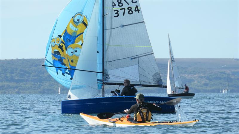 Craftinsure Merlin Rocket Silver Tiller at Lymington photo copyright Richard Russell taken at Lymington Town Sailing Club and featuring the Merlin Rocket class