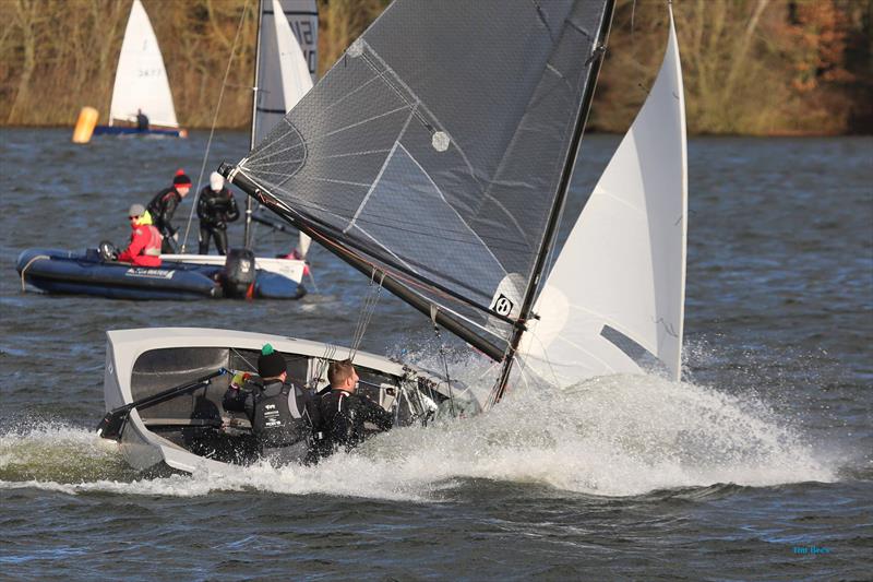 Going, going... on Week 2 of the Alton Water 2020 Fox's Chandlery & Anglian Water Frostbite Series - photo © Tim Bees