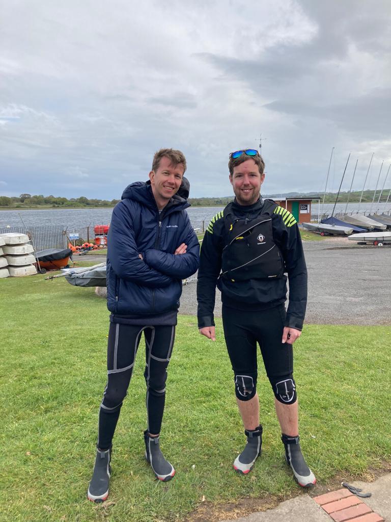 James Goss and Chris White winners of the Silver Fleet at the Bartley Merlin Rocket Open photo copyright MROA taken at Bartley Sailing Club and featuring the Merlin Rocket class
