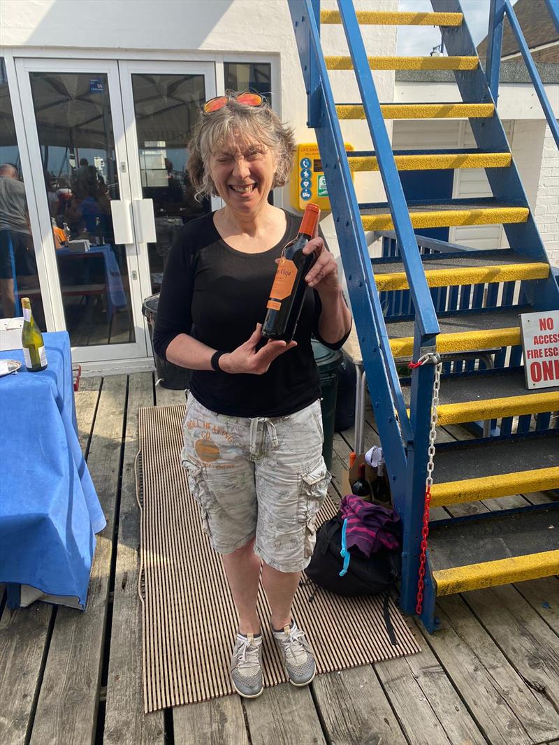 Craftinsure Merlin Rocket Silver Tiller Round 1 at Whitstable - Julie Nuttall sailing with James Goodfellow wins the bronze fleet photo copyright Huw Reynolds taken at Whitstable Yacht Club and featuring the Merlin Rocket class