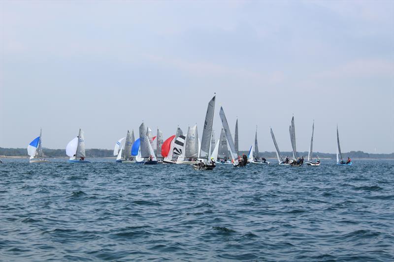 Craftinsure Merlin Rocket Silver Tiller Series at Lymington - photo © Giles Thornton