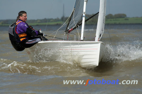 A blustery weekend for the Merlins and OKs at Brightlingsea photo copyright Tim Bees / www.fotoboat.com taken at Brightlingsea Sailing Club and featuring the Merlin Rocket class