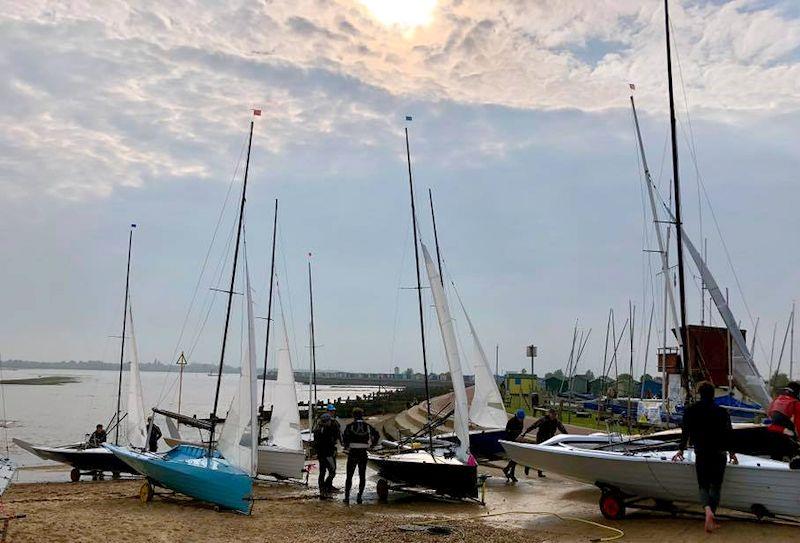 Craftinsure Silver Tiller Merlin Rocket open meeting at Brightlingsea  photo copyright BSC taken at Brightlingsea Sailing Club and featuring the Merlin Rocket class