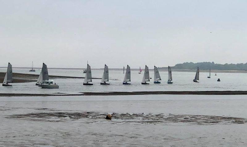 The fleet returns after racing - Craftinsure Silver Tiller Merlin Rocket open meeting at Brightlingsea  photo copyright BSC taken at Brightlingsea Sailing Club and featuring the Merlin Rocket class