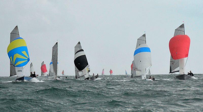 Merlin Rocket sailing at Looe photo copyright Neil Richardson taken at Looe Sailing Club and featuring the Merlin Rocket class