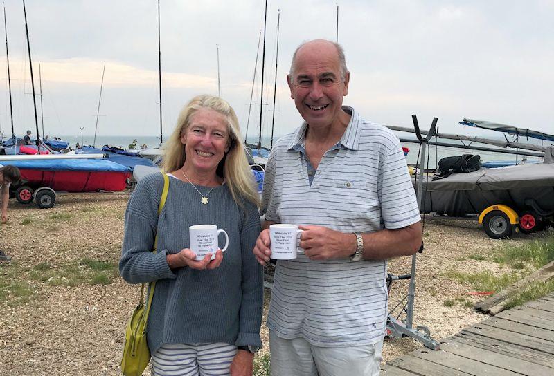 Pat and Jilly Blake - Silver Fleet Winners - at the Craftinsure Merlin Rocket Silver Tillerevent at Whitstable photo copyright Pippa Kilsby taken at Whitstable Yacht Club and featuring the Merlin Rocket class