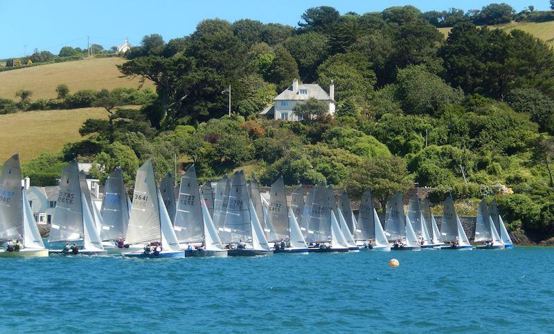 Salcombe Gin Merlin Rocket Week 2019 day 5 afternoon race photo copyright Malcolm Mackley taken at Salcombe Yacht Club and featuring the Merlin Rocket class