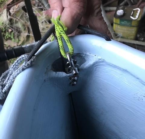 Christian Birrell's modified forestay fitting by Jon Turner  photo copyright Gareth Griffiths taken at  and featuring the Merlin Rocket class