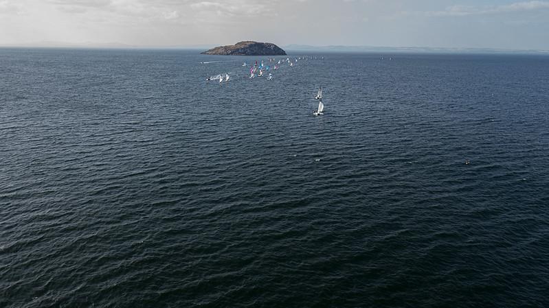 The big picture - Aspire Merlin Rocket National Championships at East Lothian day 2 photo copyright ELYC taken at East Lothian Yacht Club and featuring the Merlin Rocket class