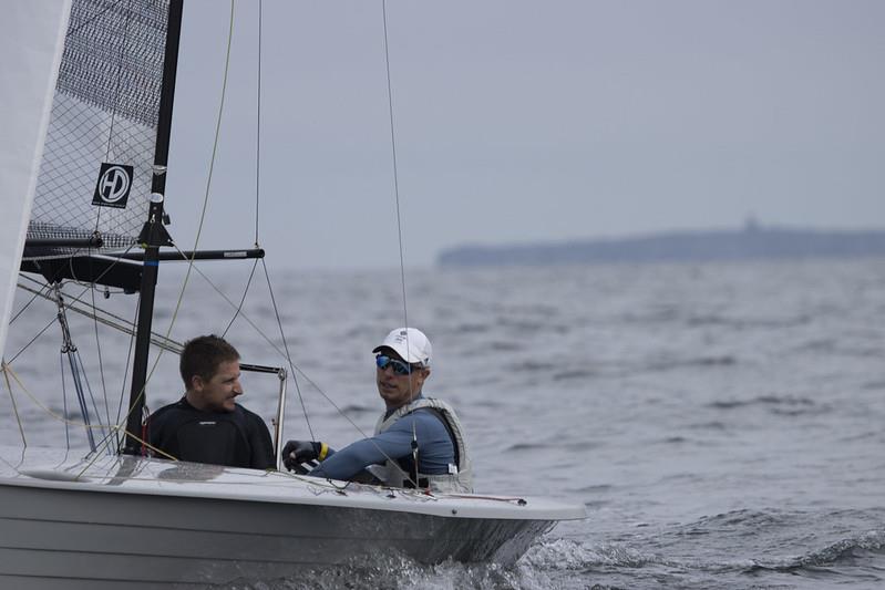 Stuart Bithell and Tom Pygall win the Aspire Merlin Rocket National Championships at East Lothian photo copyright Steve Fraser / ELYC taken at East Lothian Yacht Club and featuring the Merlin Rocket class