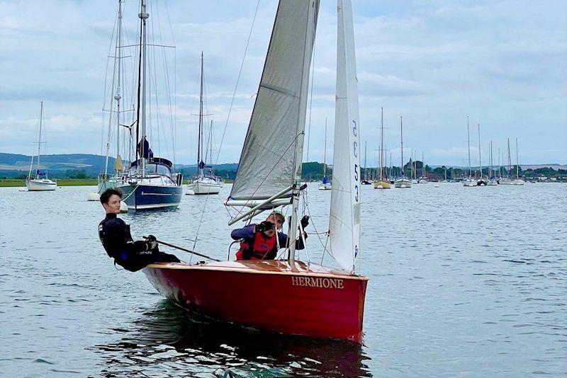 Restoration of a Merlin Rocket built in 1986 - trial sail - photo © Corin Nelson-Smith