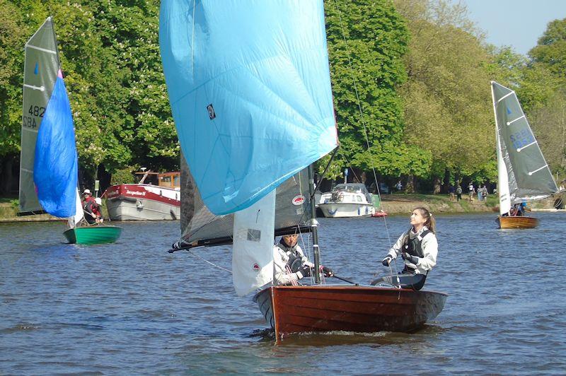 Rob and Hattie Cage in the Craftinsure Merlin Rocket De May Vintage Series at Minima photo copyright Robin Broomfield taken at Minima Yacht Club and featuring the Merlin Rocket class