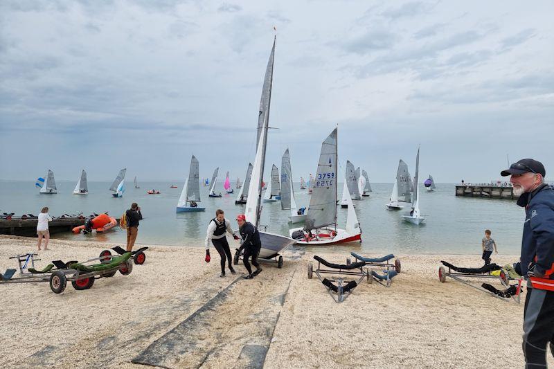 Craftinsure Merlin Rocket Silver Tiller at Whitstable - photo © Sam Turner