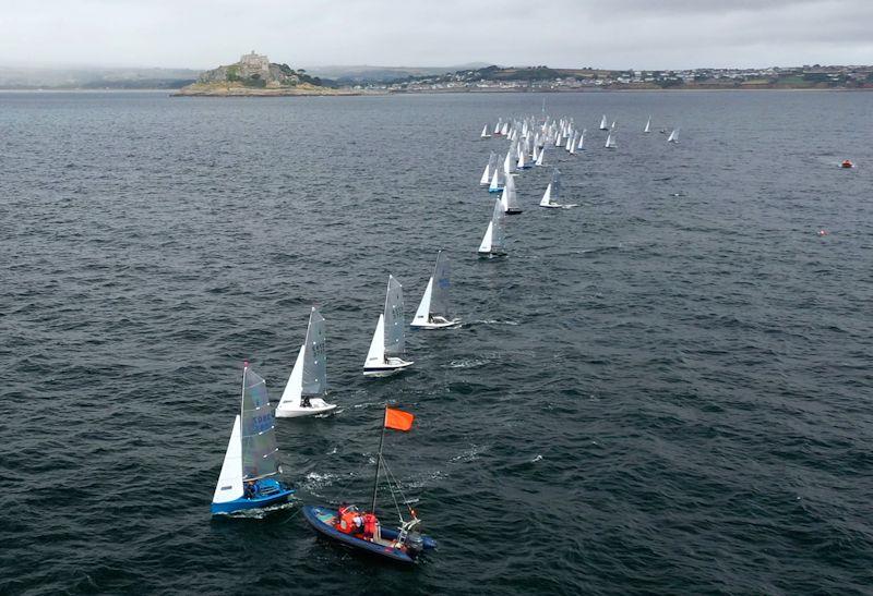 Aspire Merlin Rocket National Championships at Mount's Bay - Day 1 photo copyright Lee Whitehead / www.photolounge.co.uk taken at Mount's Bay Sailing Club, England and featuring the Merlin Rocket class