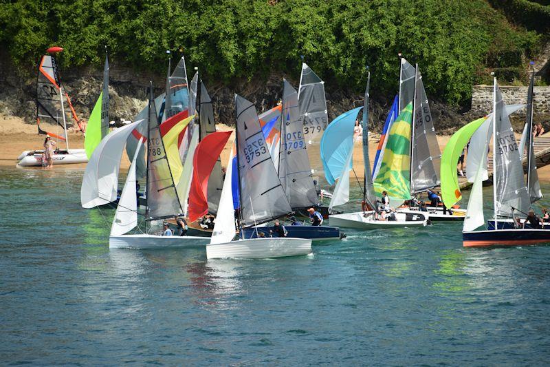 Classic Salcombe snakes and ladders moment photo copyright David Henshall taken at Salcombe Yacht Club and featuring the Merlin Rocket class