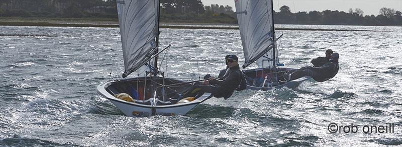 Flat is fast during the Craftinsure Merlin Rocket Silver Tiller at Itchenor  - photo © Rob O'Neill