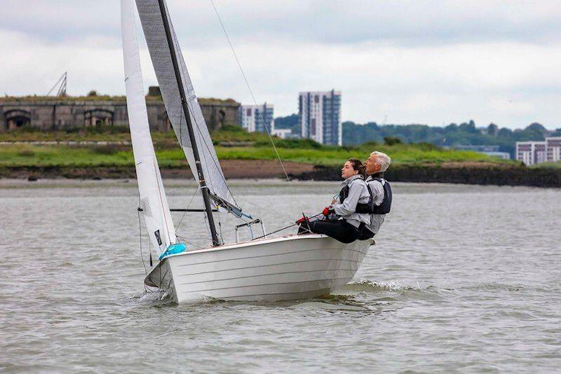 Rob and Hatty Cage racing in their Merlin Rocket photo copyright Tim Olin / www.olinphoto.co.uk taken at  and featuring the Merlin Rocket class