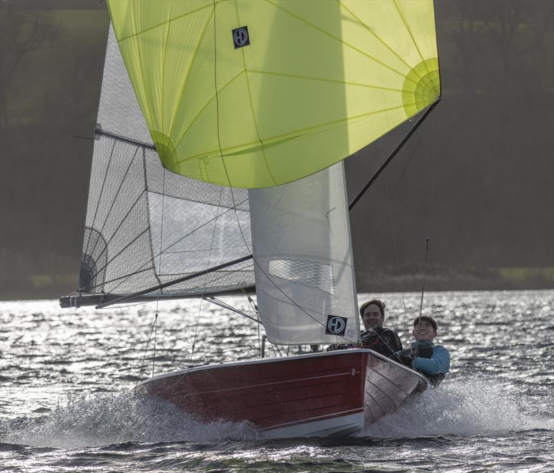 Merlin of Chris Martin and John Tailby (5th) during the Notts County SC First of the Year Race photo copyright David Eberlin taken at Notts County Sailing Club and featuring the Merlin Rocket class