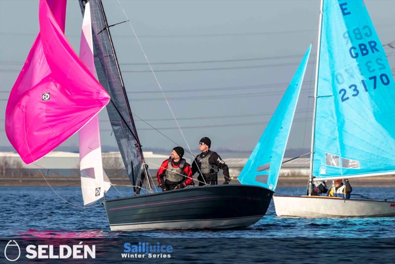 King George Gallop 2023 photo copyright Tim Olin / www.olinphoto.co.uk taken at King George Sailing Club and featuring the Merlin Rocket class