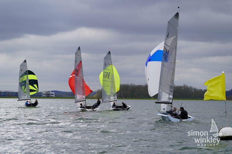 Merlin Rocket Craftinsure Silver Tiller series at Queen Mary photo copyright Simon Winkley taken at Queen Mary Sailing Club and featuring the Merlin Rocket class