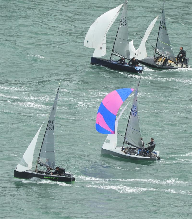 Salcombe Gin Merlin Rocket Salcombe Yacht Club Week Monday afternoon race photo copyright Malcolm Mackley taken at Salcombe Yacht Club and featuring the Merlin Rocket class
