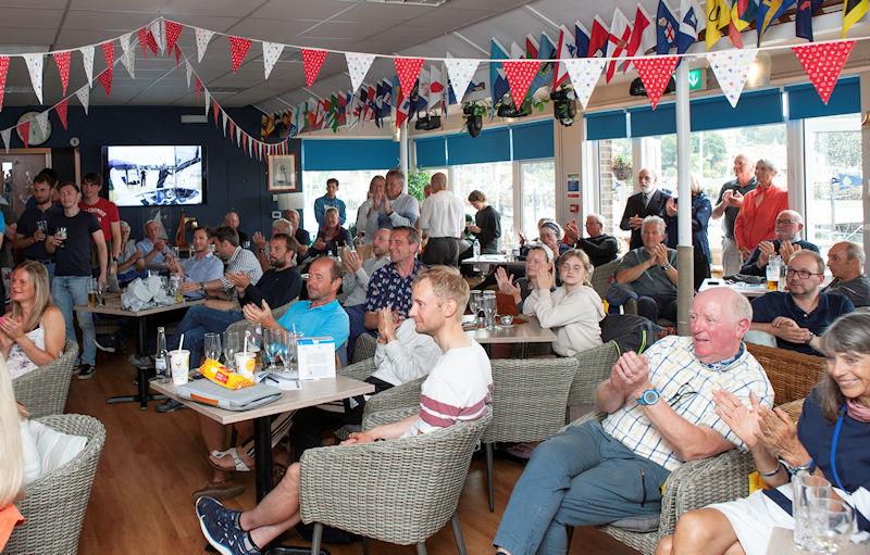 Aspire Merlin Rocket Nationals 2023 Prize Giving photo copyright Ben Wood / Island Images taken at Brading Haven Yacht Club and featuring the Merlin Rocket class