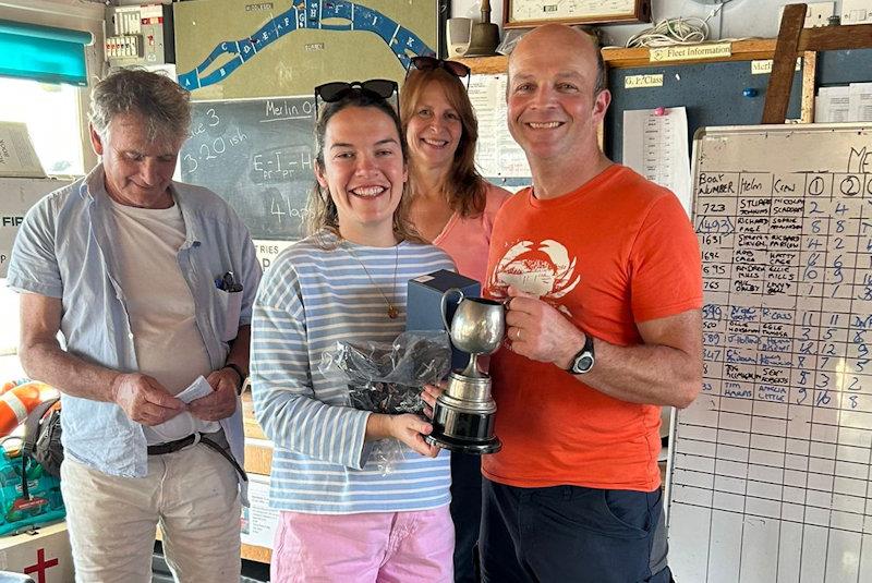 Phil Dalby and Livvy Bell win the Merlin Rocket Thames Series event at Hampton - photo © Livvy Bell