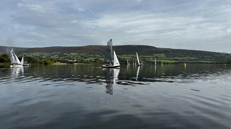 No wind for the Allen Merlin Rocket Inlands at Llangorse - photo © MROA