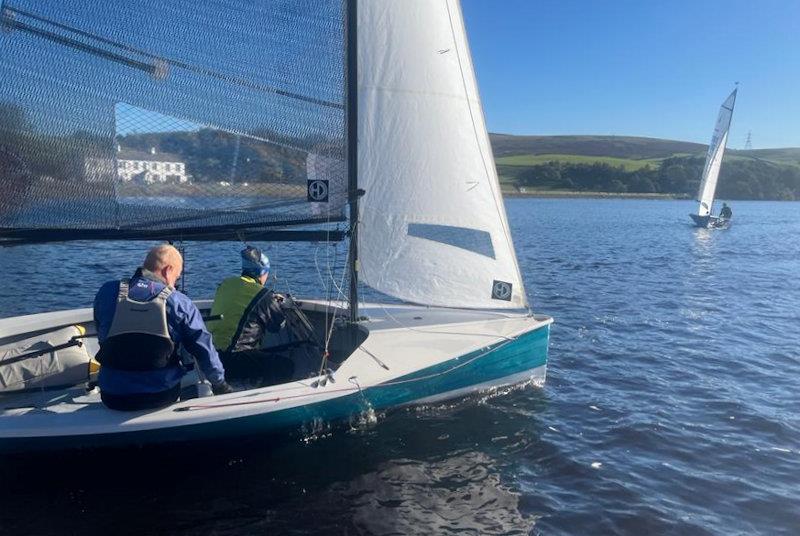 Merlin Rocket Felucca Trophy at Hollingworth Lake photo copyright David Winder taken at Hollingworth Lake Sailing Club and featuring the Merlin Rocket class