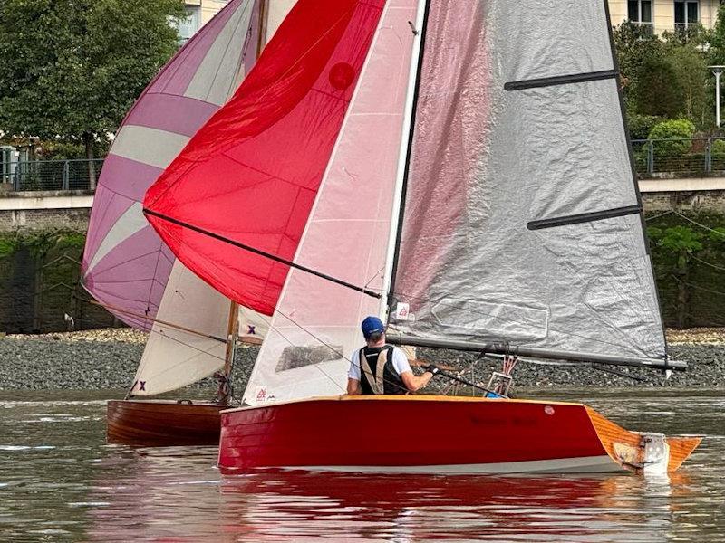 Merlin Rocket Downriver race at Ranelagh photo copyright James Hayward taken at Ranelagh Sailing Club and featuring the Merlin Rocket class