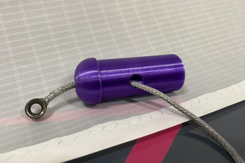 Purple patch at the RYA Dinghy & Watersports Show 2024 - 3D printed spinnaker pole end from a Merlin Rocket sailor photo copyright Magnus Smith taken at RYA Dinghy Show and featuring the Merlin Rocket class