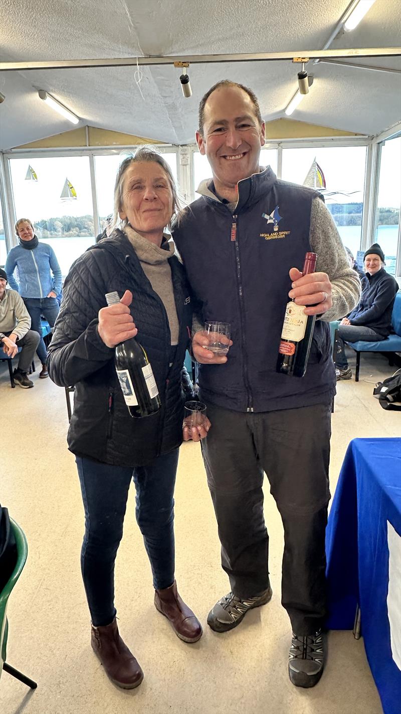 James Wells and Jennie Kind finish 2nd in Merlin Rocket SW Series Round 1 at Chew Valley Lake photo copyright Lou Johnson taken at Chew Valley Lake Sailing Club and featuring the Merlin Rocket class