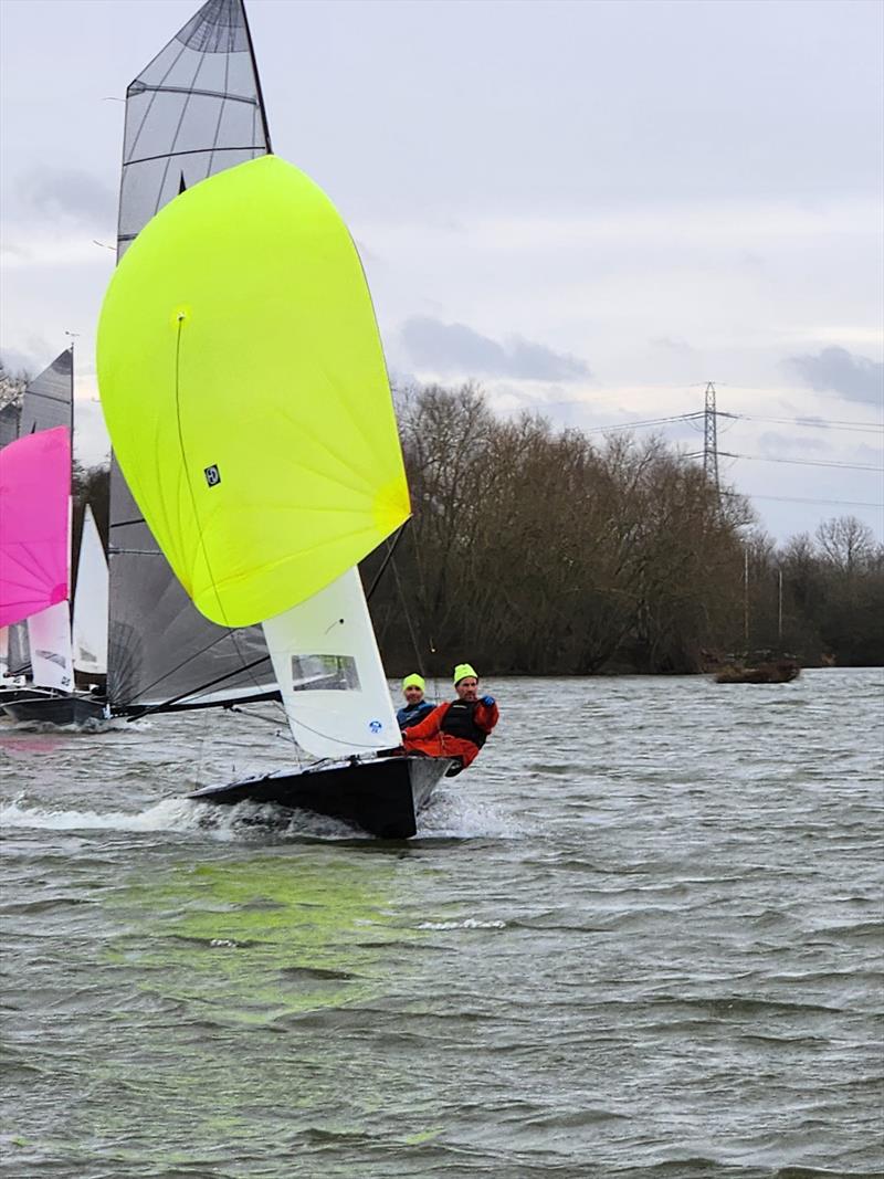 Fishers Green Sailing Club Winter Series photo copyright Angie Meyer / Liz Guest taken at Fishers Green Sailing Club and featuring the Merlin Rocket class