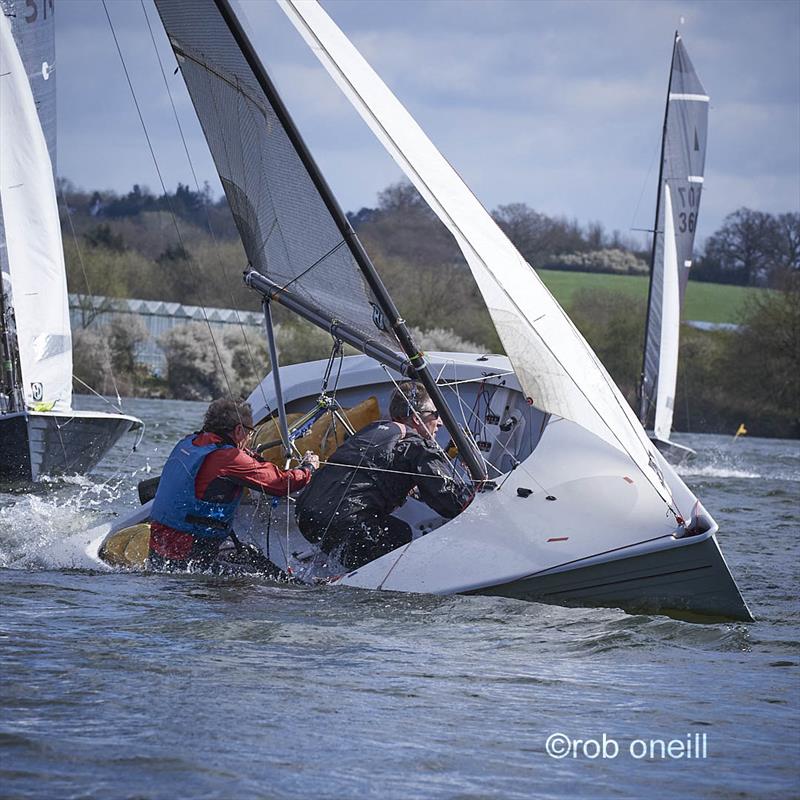 Merlin Rocket Allen South East Series Round 1 at Broxbourne - Godfrey Clark and Bill Noakes - Endeavour prize - photo © Rob O'Neill