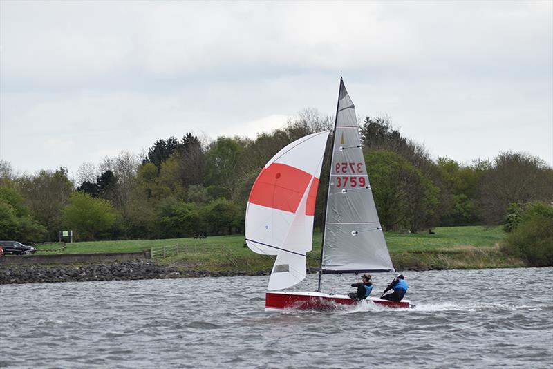 Tom Gillard and Rachael Gray win Merlin Rocket Craftinsure Silver Tiller Round 1 at Burton photo copyright Sam Birch & Natalia Orgonová taken at Burton Sailing Club and featuring the Merlin Rocket class