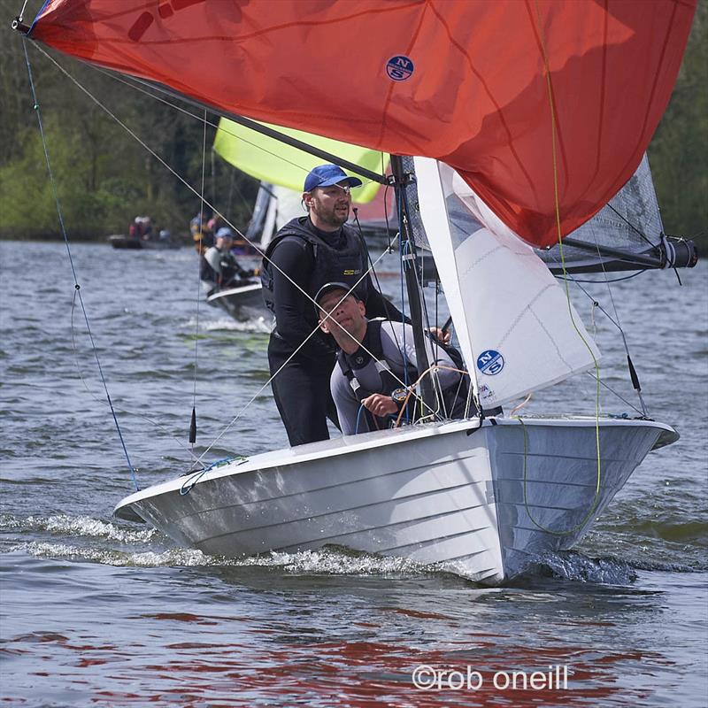 James Goodfellow and Pete Nicholson during Merlin Rocket Allen South East Series Round 2 at Broadwater - photo © Rob O'Neill