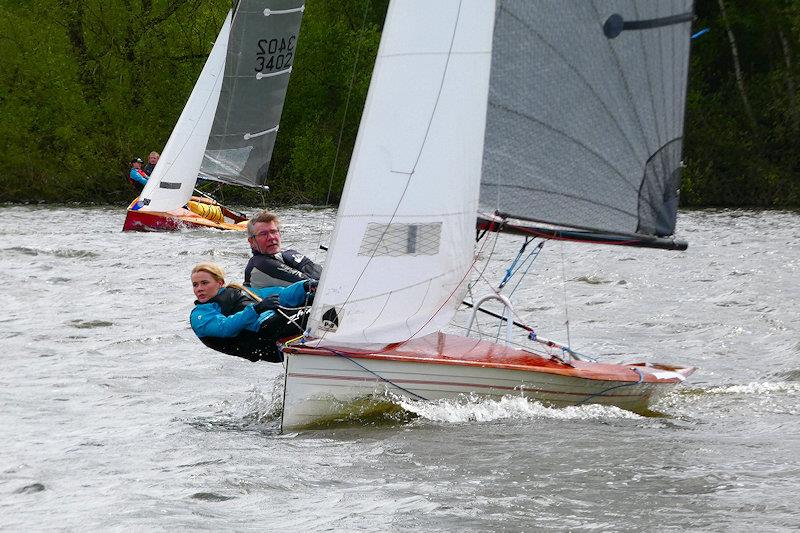 Tony and Jess Copper finished third - Vintage and Classic Merlin Rockets at Fishers Green photo copyright Kevin O'Brien taken at Fishers Green Sailing Club and featuring the Merlin Rocket class