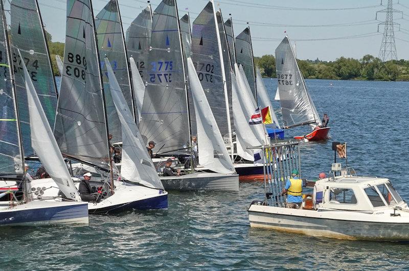 Start of the second race - Merlin Rocket Allen South East series at Fishers Green - photo © Rob O'Neill