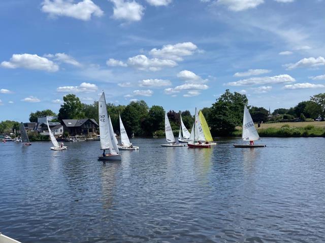 Mid Thames Trophy Regatta 2025 at Hampton photo copyright HSC taken at Hampton Sailing Club and featuring the Merlin Rocket class