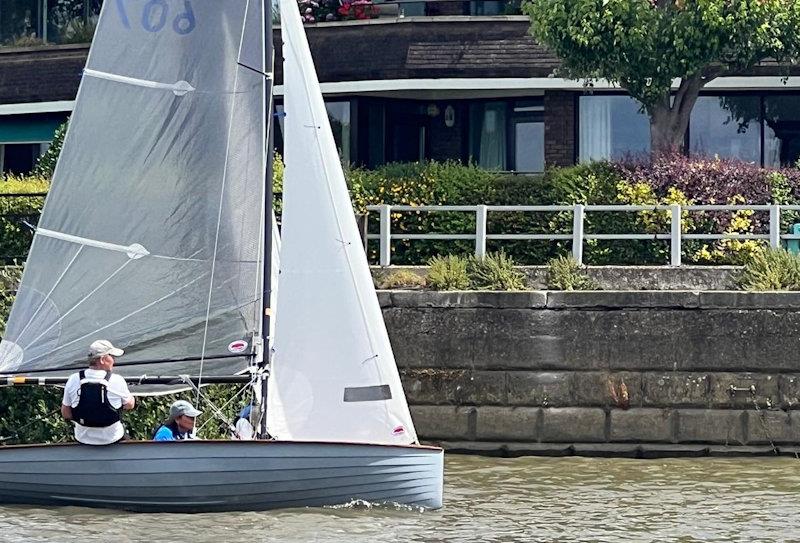 Andy Harris and Sara Warren sailing 607 - Merlin Rockets in the Upriver Race at Ranelagh - photo © RSC