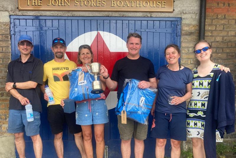 Rob Mancini and Chris Hill (third), Andy Harris and Sara Warren (first), Fran Gifford and Anna Aylward (second) - Merlin Rockets in the Upriver Race at Ranelagh - photo © RSC