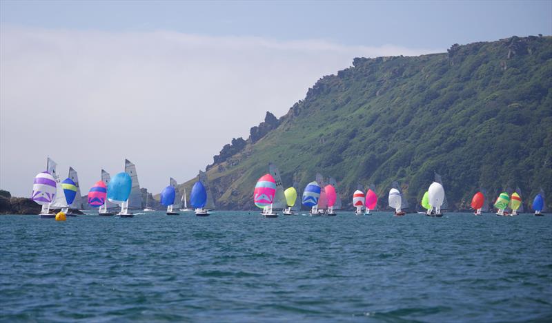 Helly Hansen Merlin Rocket Salcombe Week - Tuesday racing photo copyright Lucy Burn taken at Salcombe Yacht Club and featuring the Merlin Rocket class
