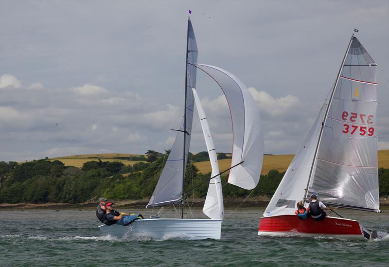Helly Hansen Merlin Rocket Salcombe Week - Tuesday racing photo copyright Lucy Burn taken at Salcombe Yacht Club and featuring the Merlin Rocket class